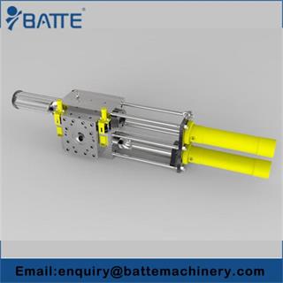 Extended area continuous screen changers
