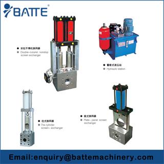 Hydraulic station for screen changer